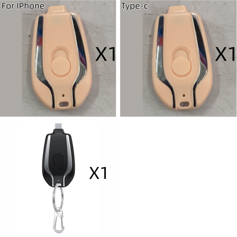 1500mAh Mini Power Emergency Pod Keychain