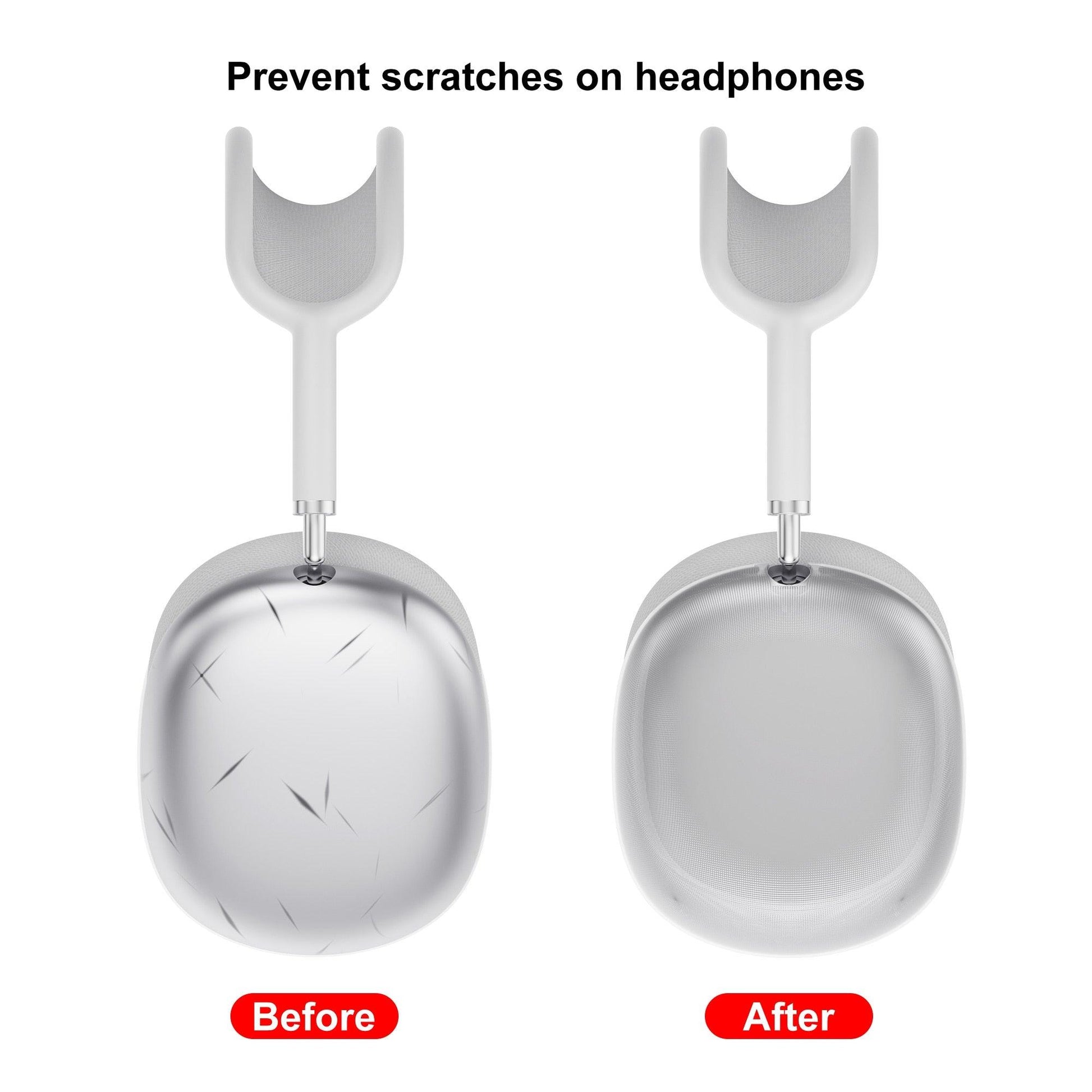 For Air Pods Max Transparent Case Protective Cover - Concept Gadgets